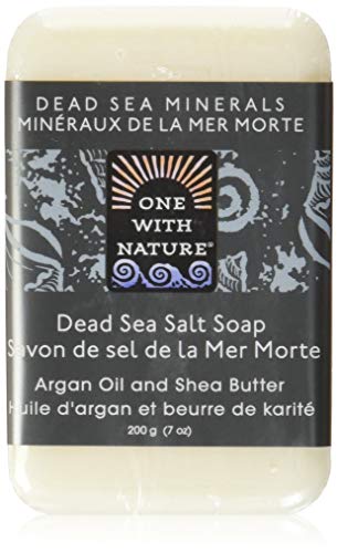 One With Nature - Dead Sea Mineral Bar jabón rejuvenecedor sal del mar muerto - 7 oz.