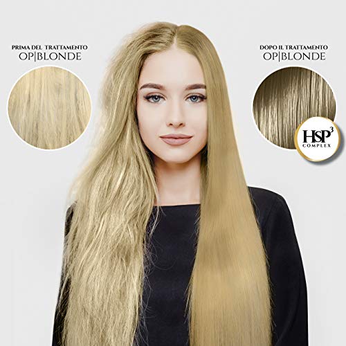 OP|BLONDE MÁSCARA DE COLOR REGENERADORA MIEL 9.32, mascarilla capilar de 250 ml revive el color tratamiento iluminador profesional ideal para el cabello rubio miel para cabello teñido o natural