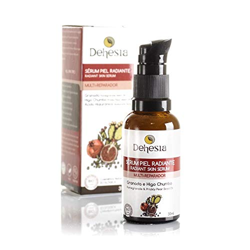 Pack x 3 SÉRUM FACIAL PIEL RADIANTE BIO con Aceite de granada, pepita de higo chumbo y ácido hialurónico vegetal. Dehesia Econatural