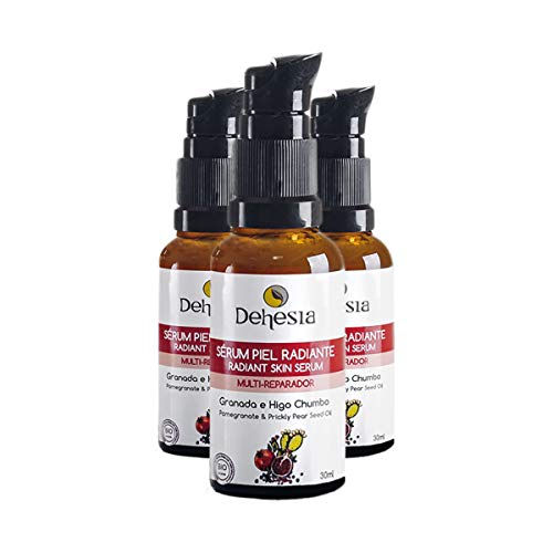 Pack x 3 SÉRUM FACIAL PIEL RADIANTE BIO con Aceite de granada, pepita de higo chumbo y ácido hialurónico vegetal. Dehesia Econatural