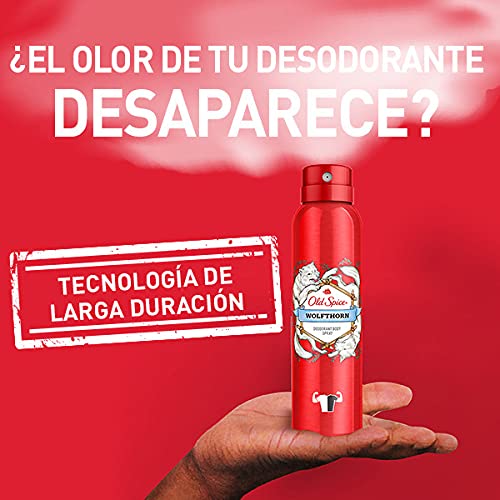 PACK X4 Old Spice Wolfthorn Spray Corporal Desodorante Para Hombres 150 ml