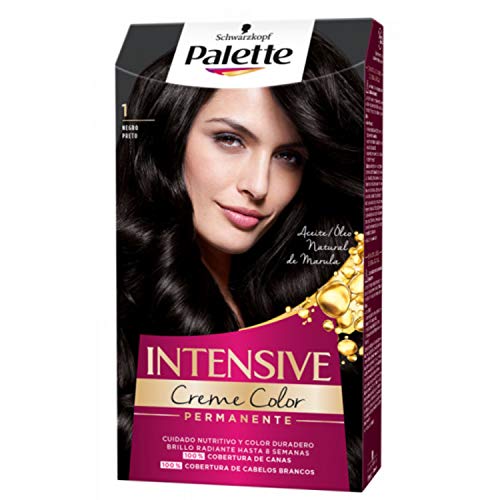 Palette Intense - Tono 1 Negro - 2 uds - Coloración Permanente - Schwarzkopf