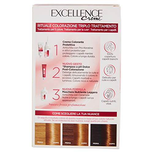 Palette L'Oreal Excellence N.7.3 Biondo Doratohe Colour Shine Cream 100 ml