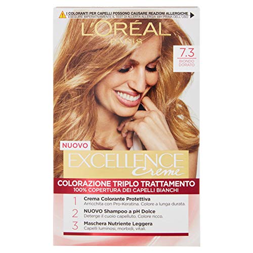 Palette L'Oreal Excellence N.7.3 Biondo Doratohe Colour Shine Cream 100 ml