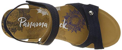 Panama Jack Sulia Menorca, Sandalia con Pulsera Mujer, Azul (Marino B2), 40 EU