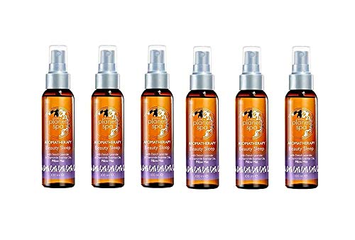 Paquete de 6 almohadas Avon Planet Spa aromaterapia Beauty Sleep Mist con lavanda francesa y aceite esencial de manzanilla anteriormente Sleeptherapy, 6 x 100 ml