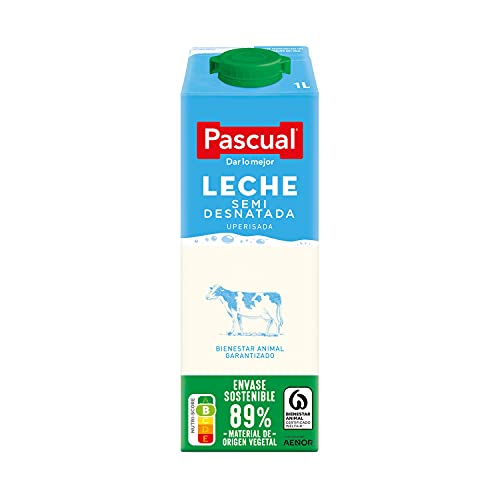 Pascual – Leche Semidesnatada Bienestar Animal – 6 x 1L