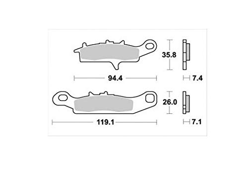  – Pastilla de freno AP Racing Quad Kawasaki 700 KVF Prairie 2004 lmp401 oro Neuf