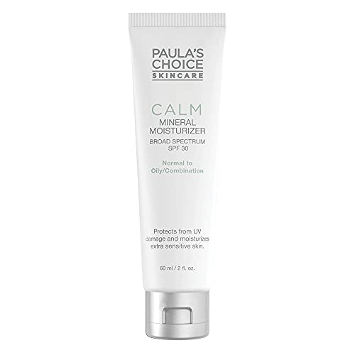 Paula's Choice Calm Crema Hidratante Facial FPS 30 - Crema Solar Ligera Hidrata y Calma Pieles Sensibles - con Óxido de Zinc - Pieles Mixtas a Grasas - 60 ml