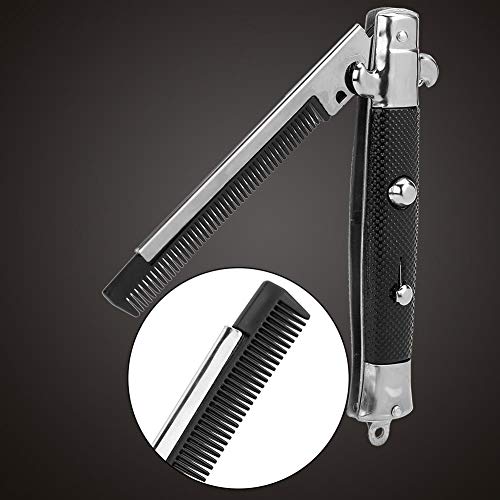 Peine plegable, cepillo para el cabello para hombres, cepillo para peinado y secador de pelo, peine Switchblade, cepillo de ventilación para el peinado diario, antiestático