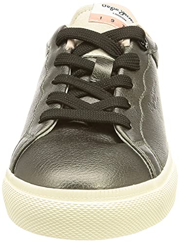 Pepe Jeans Kenton Classic Girl Metal, Zapatillas para niña, (944dark Silver), 38 EU