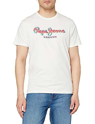 Pepe Jeans Marco Camiseta, 803off White, M para Hombre