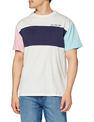 Pepe Jeans Morgan Camiseta, 803off White, XXL para Hombre