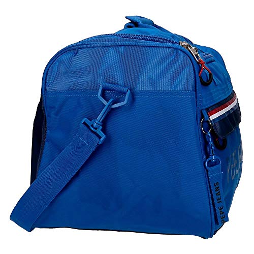 Pepe Jeans Overlap Bolsa de Viaje Azul 52x29x29 cms Poliéster 43.73L