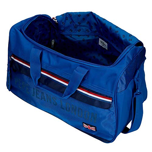 Pepe Jeans Overlap Bolsa de Viaje Azul 52x29x29 cms Poliéster 43.73L