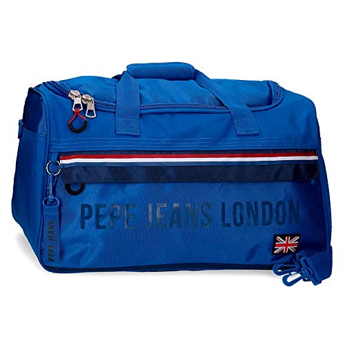 Pepe Jeans Overlap Bolsa de Viaje Azul 52x29x29 cms Poliéster 43.73L