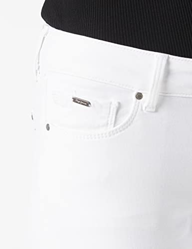 Pepe Jeans SOHO, Pantalones para Mujer, Blanco (800 WHITE), 34W/28L