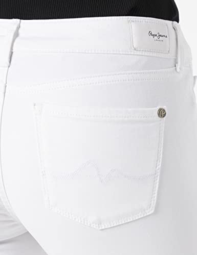 Pepe Jeans SOHO, Pantalones para Mujer, Blanco (800 WHITE), 34W/28L