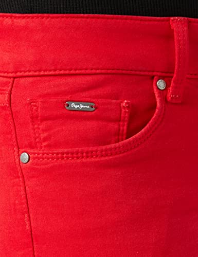 Pepe Jeans SOHO, Pantalones para Mujer, Rojo (264royal Red), 28W/30L