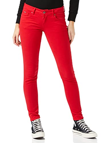 Pepe Jeans SOHO, Pantalones para Mujer, Rojo (264royal Red), 28W/30L