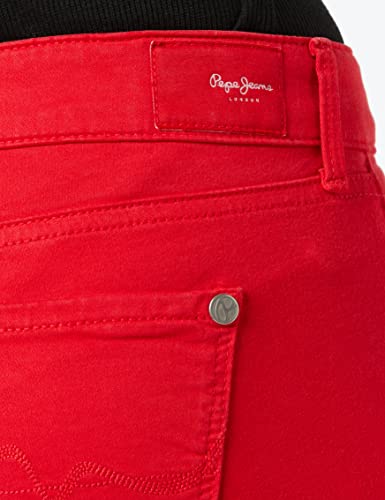 Pepe Jeans SOHO, Pantalones para Mujer, Rojo (264royal Red), 28W/30L