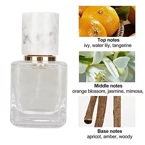 Perfume de Fragancia para Mujer Perfume de Mujer de Larga Duración Botella de Vidrio Perfume Ligero, Fragancia de Larga Duración, Elimina el Olor 30ml