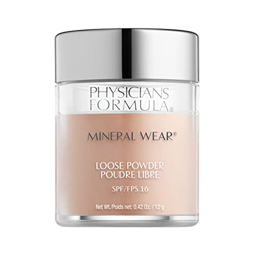 Physicians Formula, Mineral Wear Polvos Sueltos SPF 16 – Polvos de Maquillaje con Suaves Minerales y Protección SPF 16 – Fórmula Ligera - Translucent Light