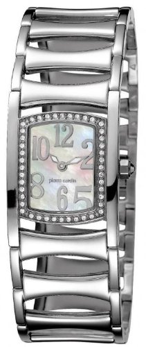 Pierre Cardin PC100762F05 - Reloj analógico de Cuarzo para Mujer con Correa de Acero Inoxidable, Color Plateado