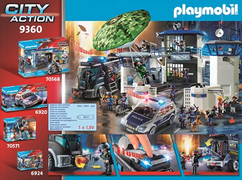 PLAYMOBIL City Action 9360 Vehículo con luz LED y módulo de sonido, A partir de 5 años