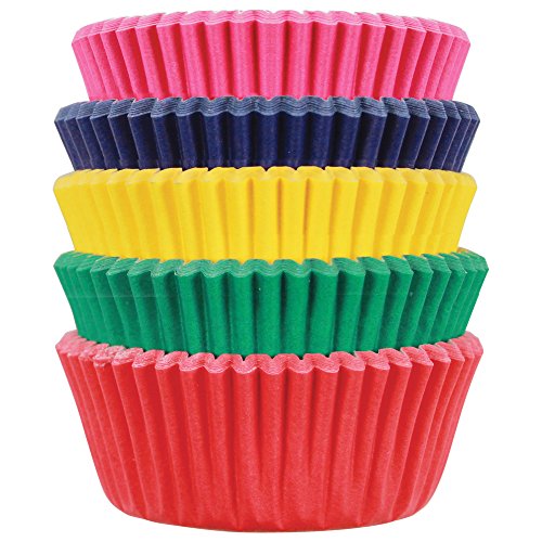 PME Cápsulas de Papel de Carnaval para Hornear Cupcakes, Tamaño Mini, Paquete de 100