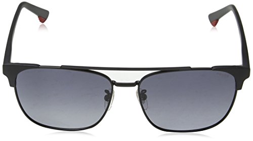 Police SPL574-531P Gafas, Gris-Rojo, 57/15/150 para Hombre