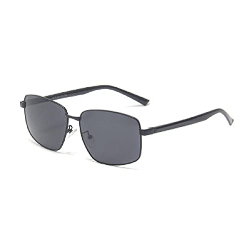 Powzz ornament 2021 NUEVO CONDUCTOR Gafas de sol polarizadas Male Ins Online Celebrity Gafas de sol Caja coreana Gafas-gris