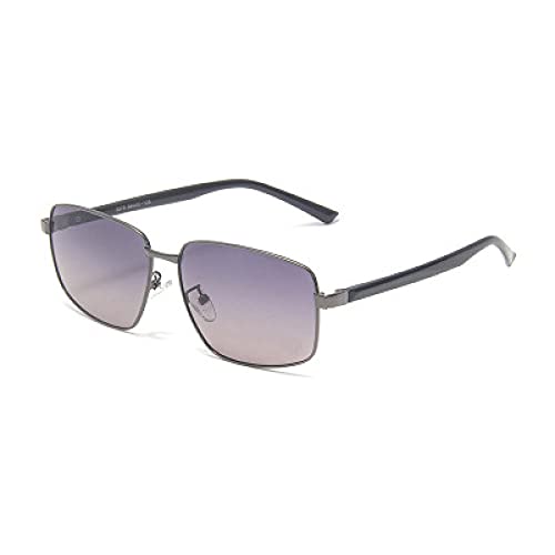 Powzz ornament 2021 NUEVO CONDUCTOR Gafas de sol polarizadas Male Ins Online Celebrity Gafas de sol Caja coreana Gafas-gris