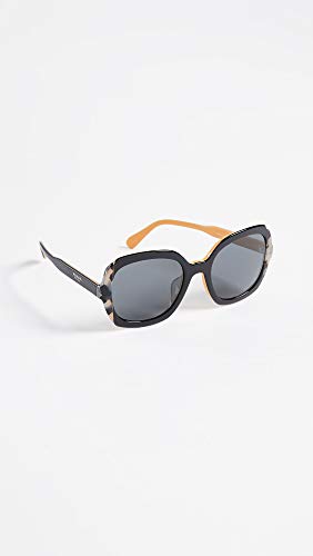 Prada 0PR 16US Gafas de Sol, Top Black Yellow/Grey Havana, 54 para Mujer