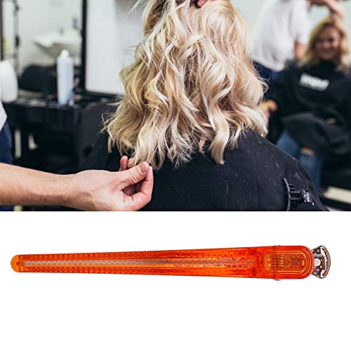 💌Presente romántico💌horquillas pelo mujer, Boquite Pinza de peluquería Agarre para el Cabello Plástico DIY Peinados Peluquerías(Orange)