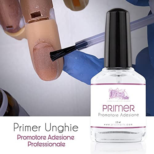 Primer uñas 12 ml Profesional - Promotor de adhesión no ácido de 15 ml para gel constructor, gel color, semipermanente, acrílico, acrílico