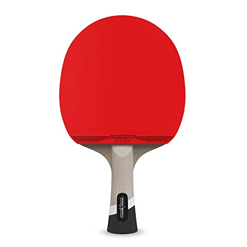 PRO-SPIN Pala de Ping Pong con Fibra de Carbono – Madera 7-ply, Goma Ofensiva, Esponja 2 mm, Funda de Raqueta de Tenis Mesa Premium (Pack de 1)