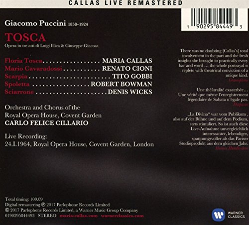 Puccini: Tosca (Covent Garden, 24/01/1964)