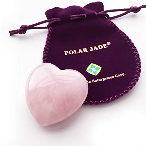 Puffy Heart Hand-Carved of 100% Natural Crystal Stones for Chakra Energy Healing, Meditaion, Massage and Decoration