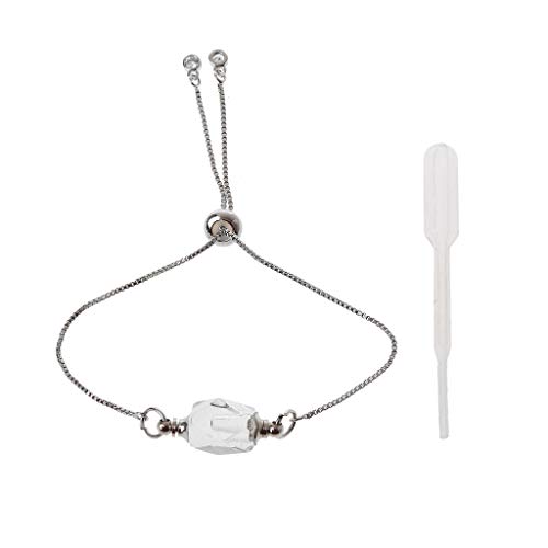 Pulseras de la amistad, pulseras para parejas de cristal, colgante de botella de perfume, pulsera para mujeres, aromaterapia, miedo, difusor de aceite esencial, joya ajustable