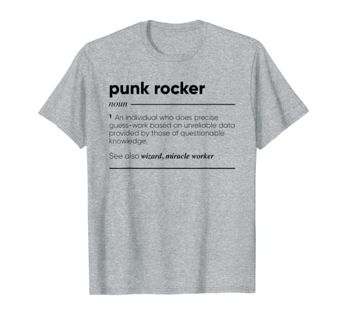 Punk Rocker Definición divertida Camiseta