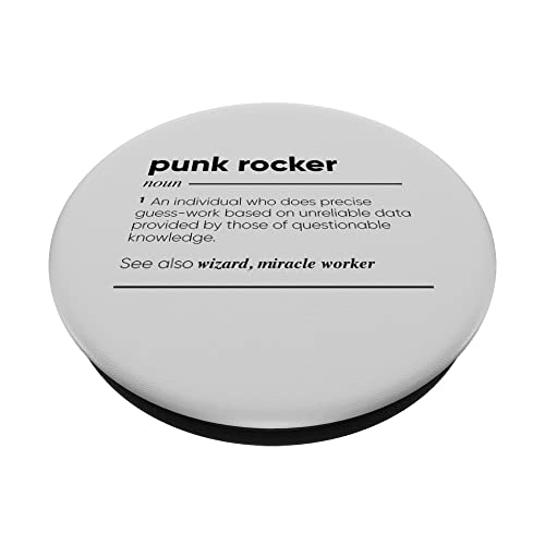 Punk Rocker Definición divertida PopSockets PopGrip Intercambiable