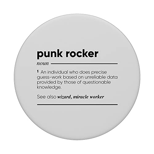 Punk Rocker Definición divertida PopSockets PopGrip Intercambiable