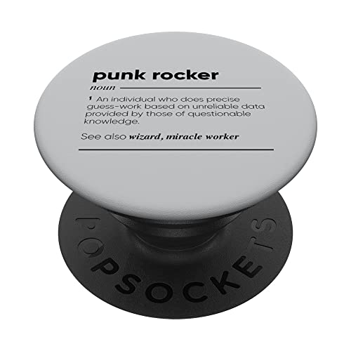 Punk Rocker Definición divertida PopSockets PopGrip Intercambiable