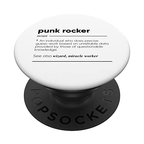 Punk Rocker Definición divertida PopSockets PopGrip Intercambiable