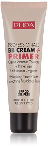 Pupa Professionals BB Cream & Primer 001 Nude Krem BB oraz baza pod makijaż dla cery normalnej i suchej