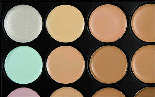 Pure Vie® 20 Pcs brochas de maquillaje + 15 Colores Corrector Camuflaje Paleta de Maquillaje Cosmética Crema - Perfecto para Sso Profesional y Diario