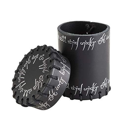 Q Workshop Elvish Black Leather Dice Cup