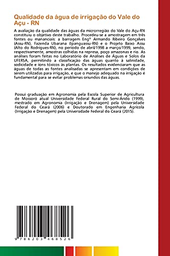 Qualidade da água de irrigação do Vale do Açu - RN: Avaliação de fontes de água utilizadas para a irrigação