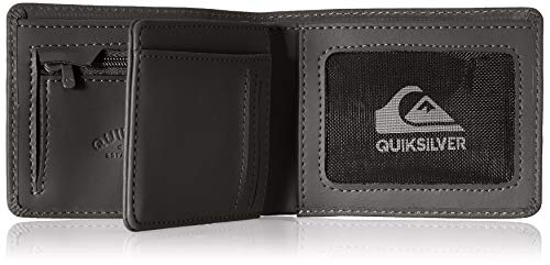 Quiksilver Mack, Monederos. para Hombre, Negro, Medium